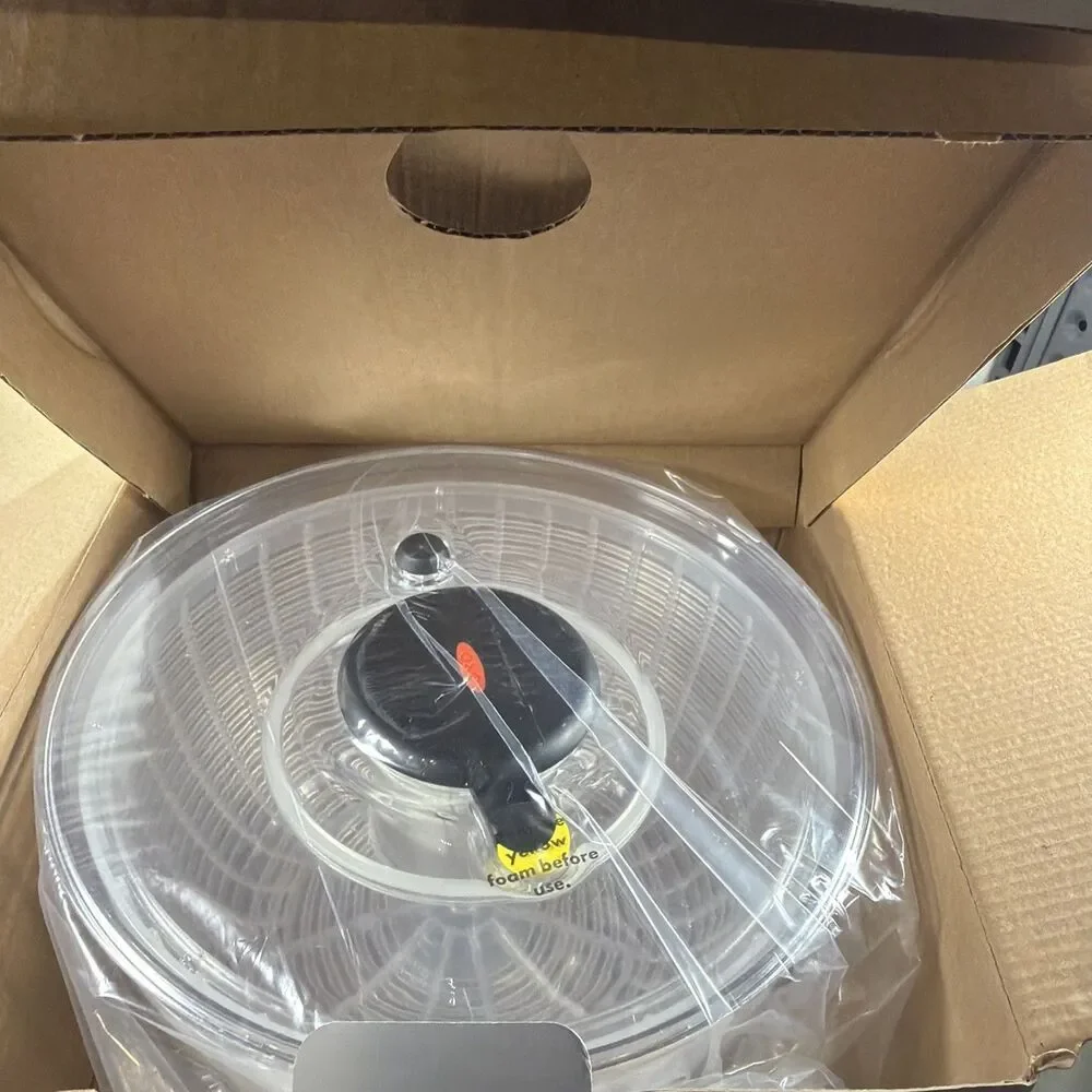 OXO SoftWorks Salad Spinner 1045421 Manual Pump Clear Bowl Plastic